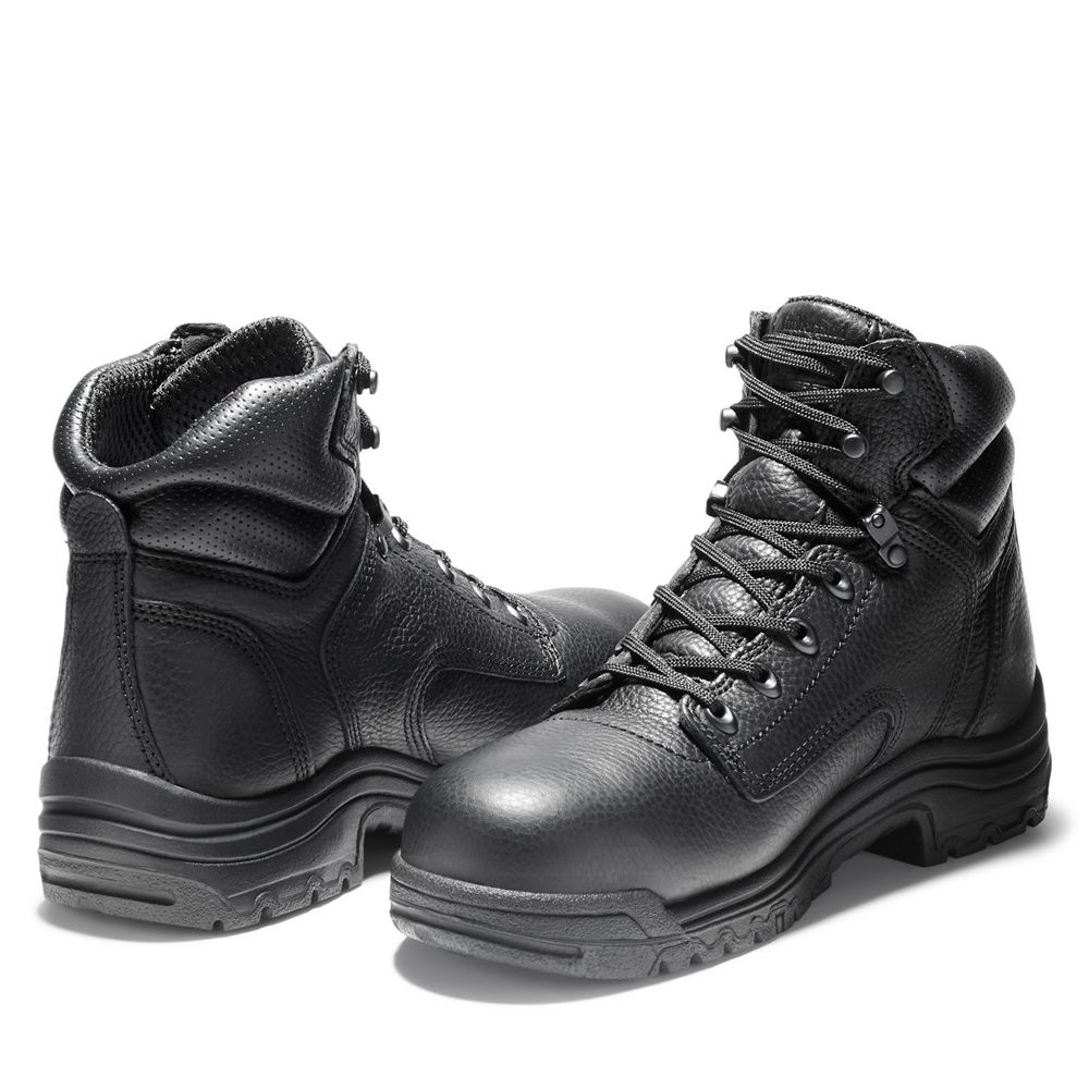 Botas de Trabajo Timberland Hombre Pro® Titan® 6\" Alloy Toe Negras - Chile KTP-542731